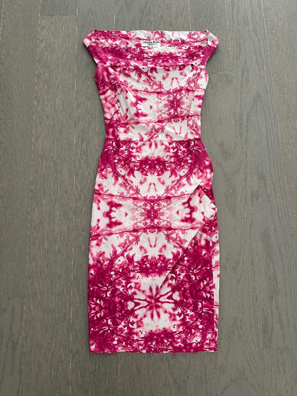 La Petite Robe di Chiara Boni Pink Tie Dye Melania Dress Size 40 = US 4